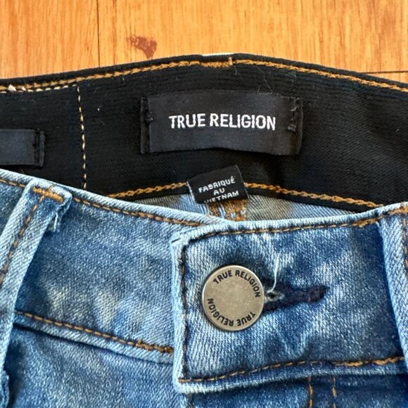 True Religion Halle 25W medium wash Straight Leg Womens Jeans - Picture 6 of 10